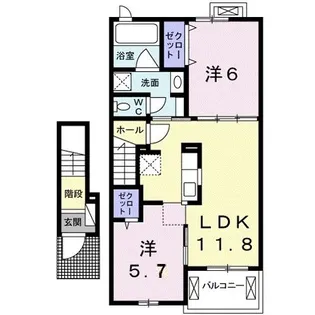 パークハイム【2階】の間取り
