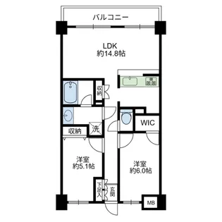コルティーレ久が原【2階】の間取り