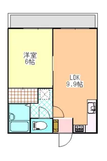 ライフアシェルうずら野【2階】の間取り