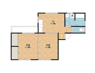 ハイツふじやま【2階】の間取り