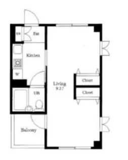 フォルターナ千年【2階】の間取り