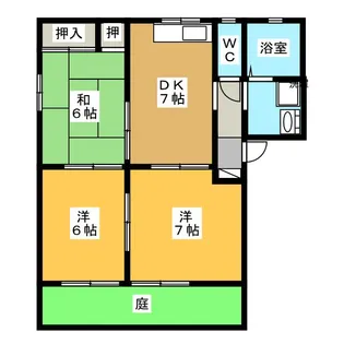 サンフレッチ610 A【1階】の間取り