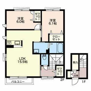 グランホープ【2階】の間取り