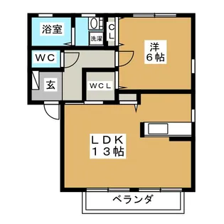 スカイハイツ大門 C棟【1階】の間取り