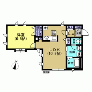 バンベール新町【1階】の間取り