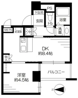 ライオンズマンション平河町【3階】の間取り