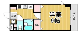 エストゥディオ甲子園口【4階】の間取り