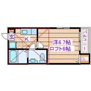 ドゥマンベルIII【1階】の間取り