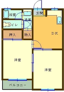 ハイツ茜【1階】の間取り