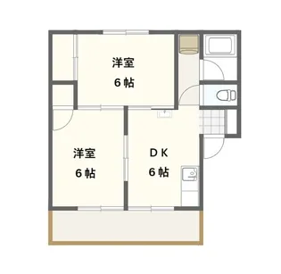 ルネコート郡山【2階】の間取り