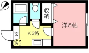 ハイツクレセント【1階】の間取り