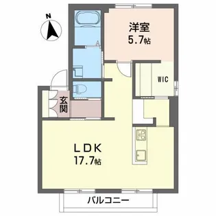 クランベルC【1階】の間取り