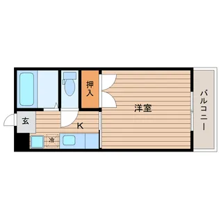 カーサ旭ヶ丘【2階】の間取り