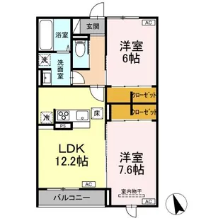 FORENA荒井【1階】の間取り