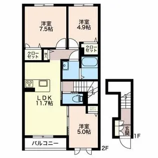 セント リビエ【2階】の間取り