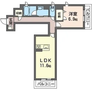 グランデ チッタ セントラルパーク【3階】の間取り