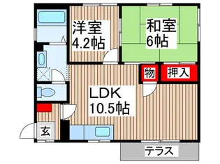 メゾン・ド・U【1階】の間取り