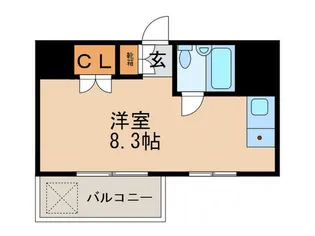 ヴェラハイツ御徒町【7階】の間取り