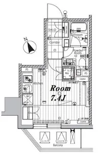 メイクスデザイン芝公園【9階】の間取り
