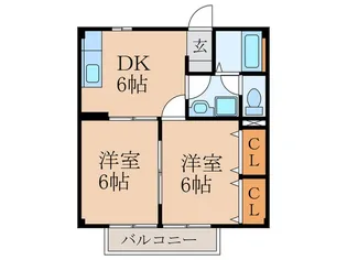 エスポワール築城A【2階】の間取り