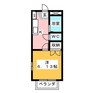 聖ハイツまいむII【2階】の間取り