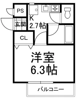 香里ニートネス【2階】の間取り
