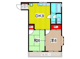 ハイネス・トモエ【2階】の間取り