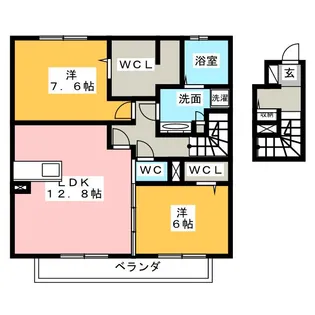 ホクラニ【2階】の間取り