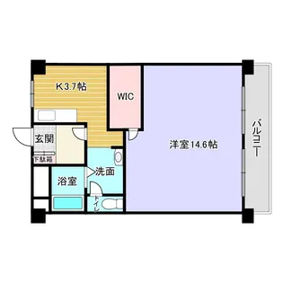 アルファコート【4階】の間取り