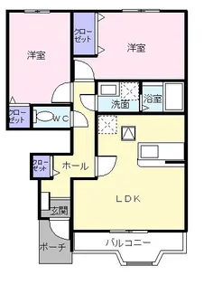 ニアパークB【1階】の間取り
