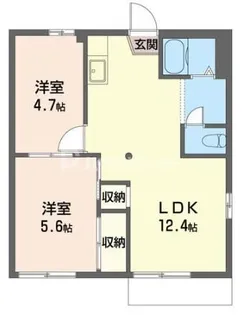 ヴィラ豊四季【2階】の間取り