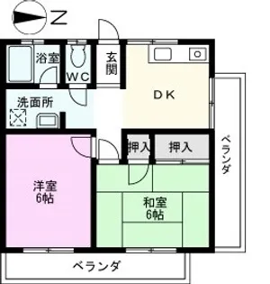 秋元マンション【3階】の間取り
