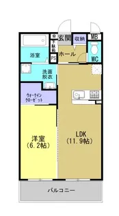 サンリッチ・T3番館【1階】の間取り