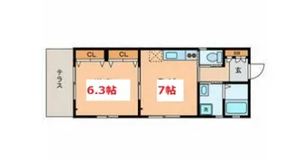 La Espoir【1階】の間取り