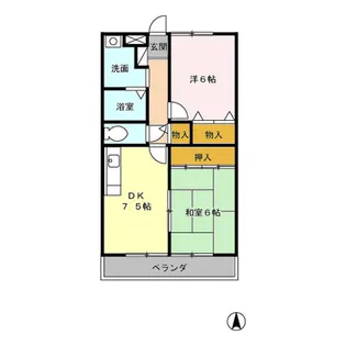 メルベーユ大倉山【2階】の間取り