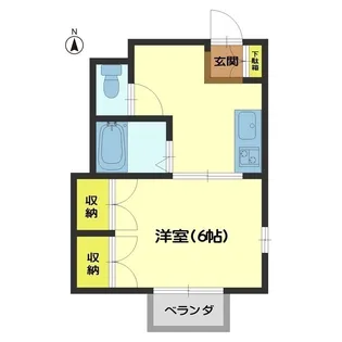 セサミ西中野【2階】の間取り