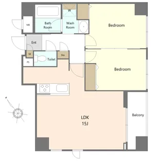 エバーグリーンパレス船橋本町【8階】の間取り
