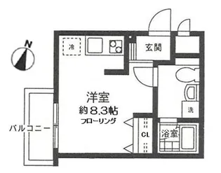 プラージュ石川町【3階】の間取り