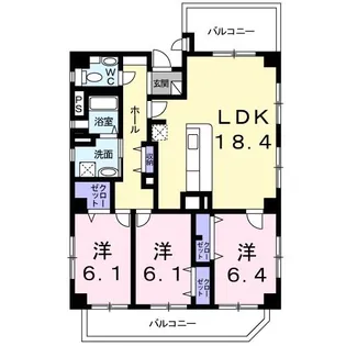 エレガンテなごみ【4階】の間取り