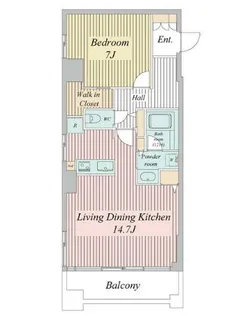 ドゥーエ清澄白河【4階】の間取り