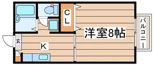 セフィラ・エイ・黒松【2階】の間取り