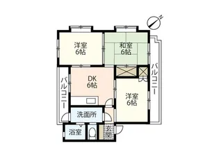 グランビューヒルズセガワ【2階】の間取り