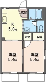パワーハイツ【1階】の間取り