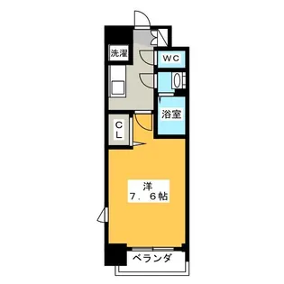 プレサンス久屋大通公園エアリー【4階】の間取り
