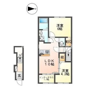 Serenata Sasayama【2階】の間取り