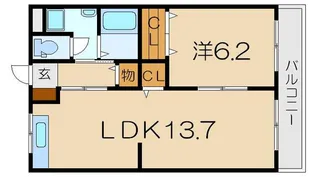 メゾンドワイズ【3階】の間取り
