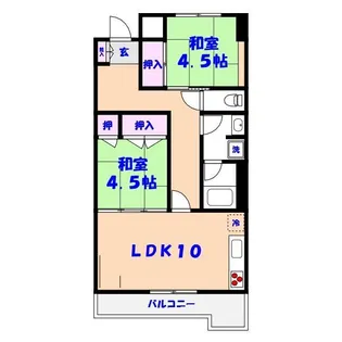 ナンカイ7【3階】の間取り