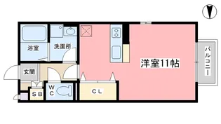 エスポワールA棟【2階】の間取り