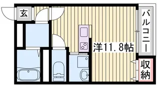 インタービレッジ塩町II【4階】の間取り