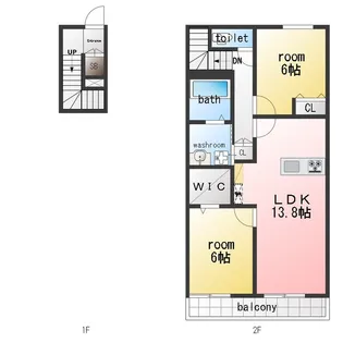HEBEL MAISON Fukishima【2階】の間取り